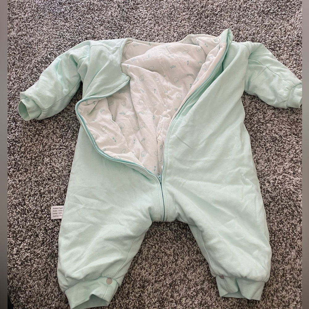 Sleep sack with removable feet thick winter